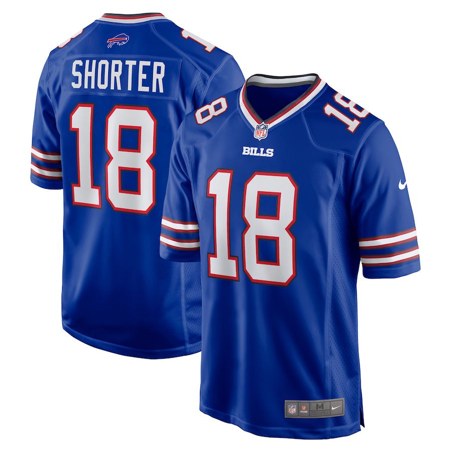 Men Buffalo Bills #18 Justin Shorter Nike Royal Home Game NFL Jersey